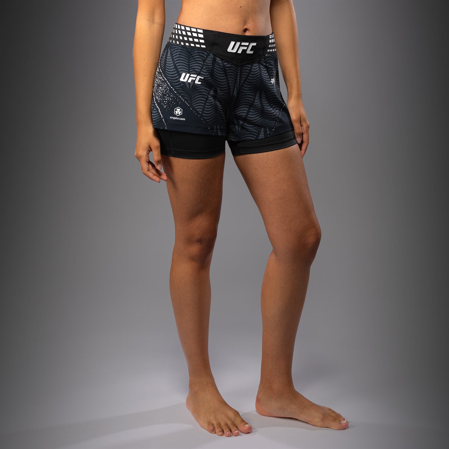 UFC Zenith by Venum Authentic Fight Night Pantaloncini da combattimento Fit corto Donna - Nero