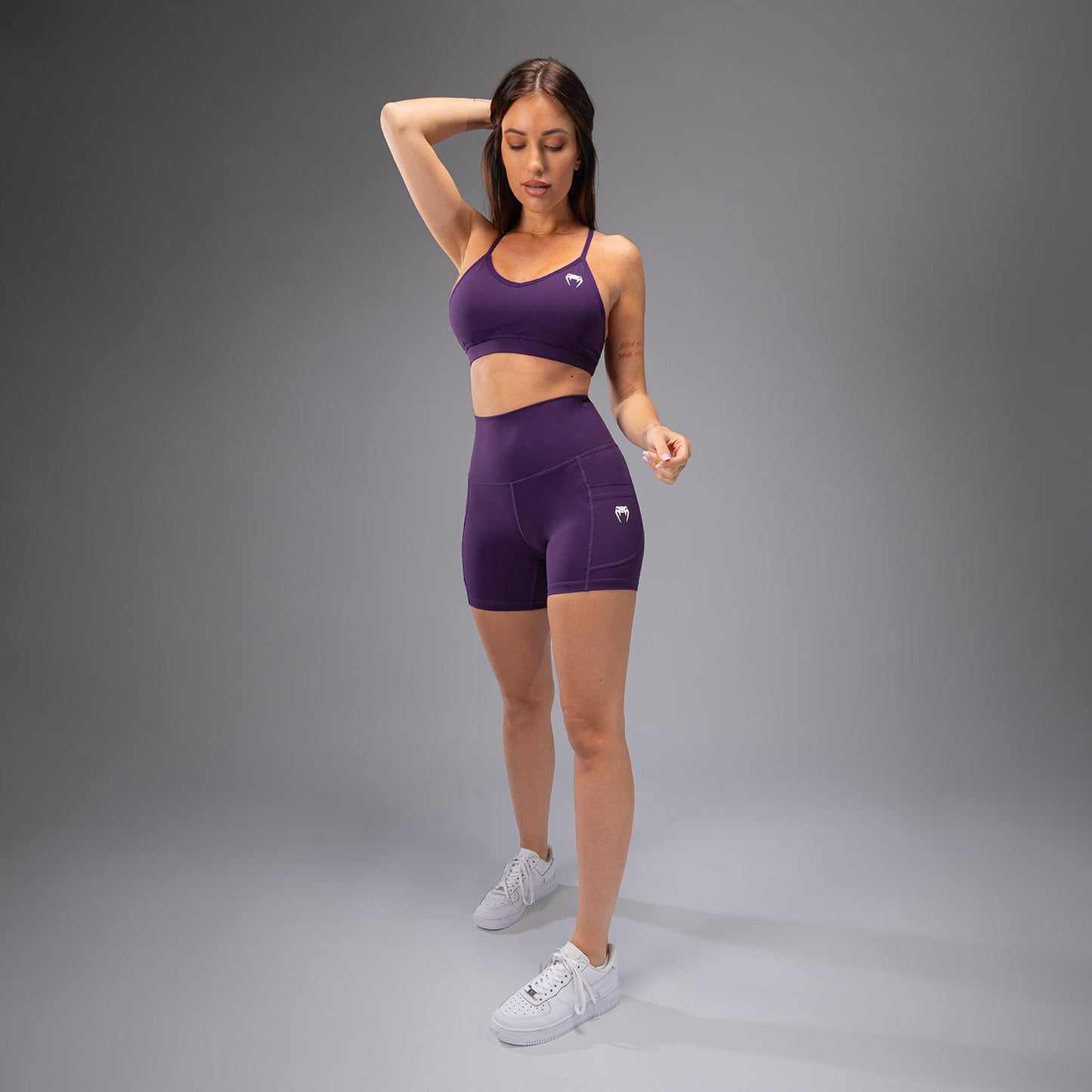 Venum Essential Bike Shorts da Donna - Viola Scuro