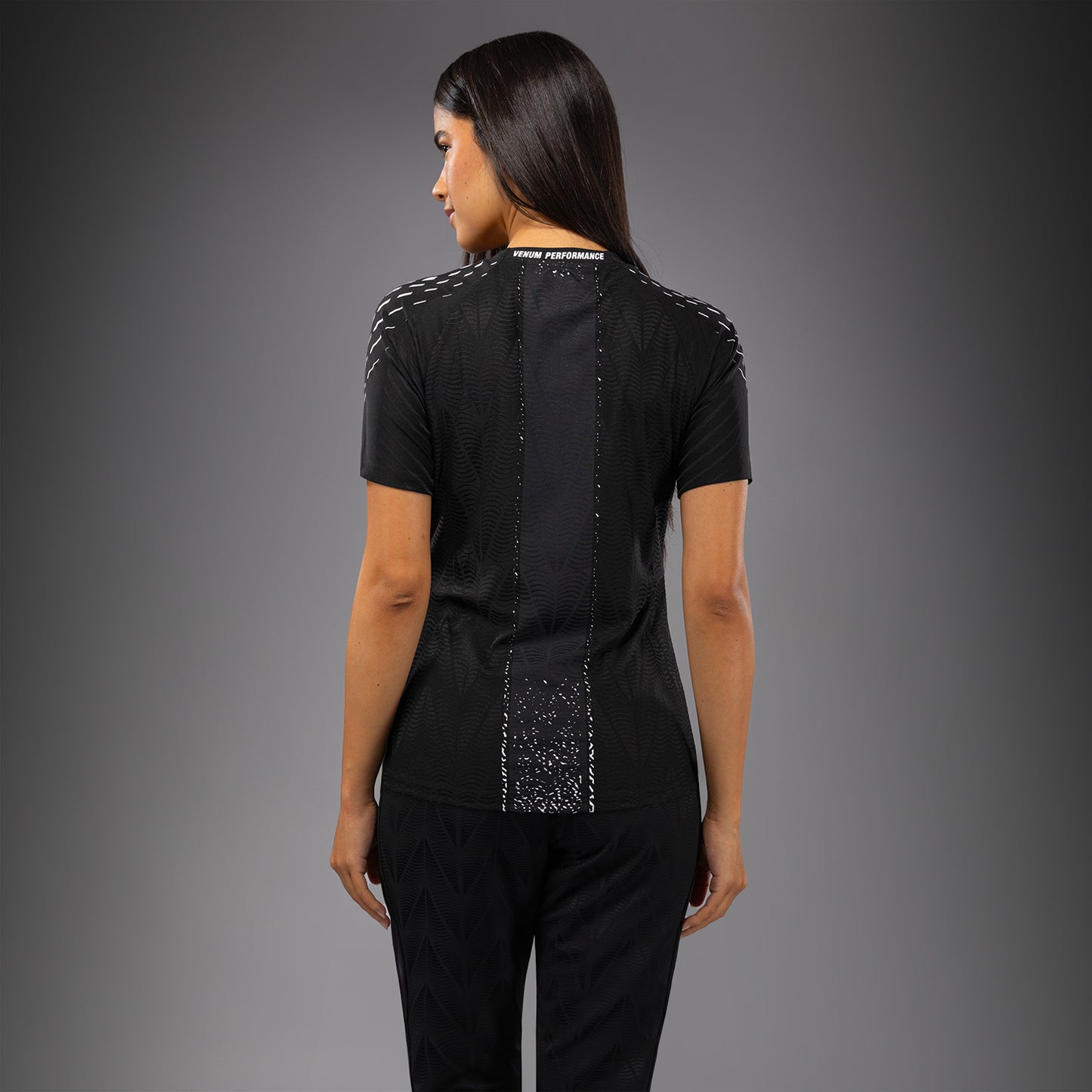UFC Zenith by Venum Authentic Fight Night Maglia ufficiale Walkout Donna Personalizzato - Nero