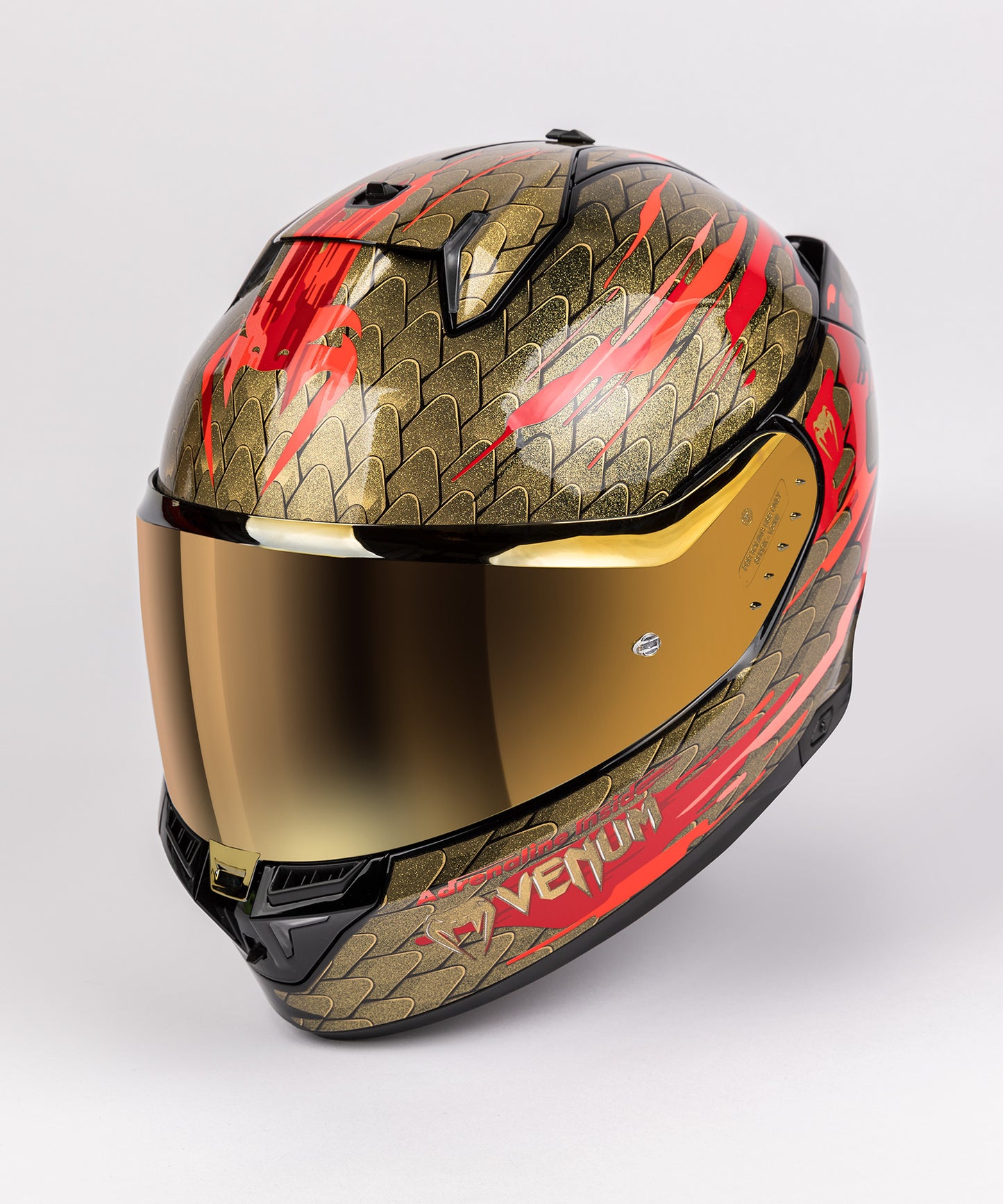 Casco moto Venum x Shark SKWAL i3 - Rosso/Oro