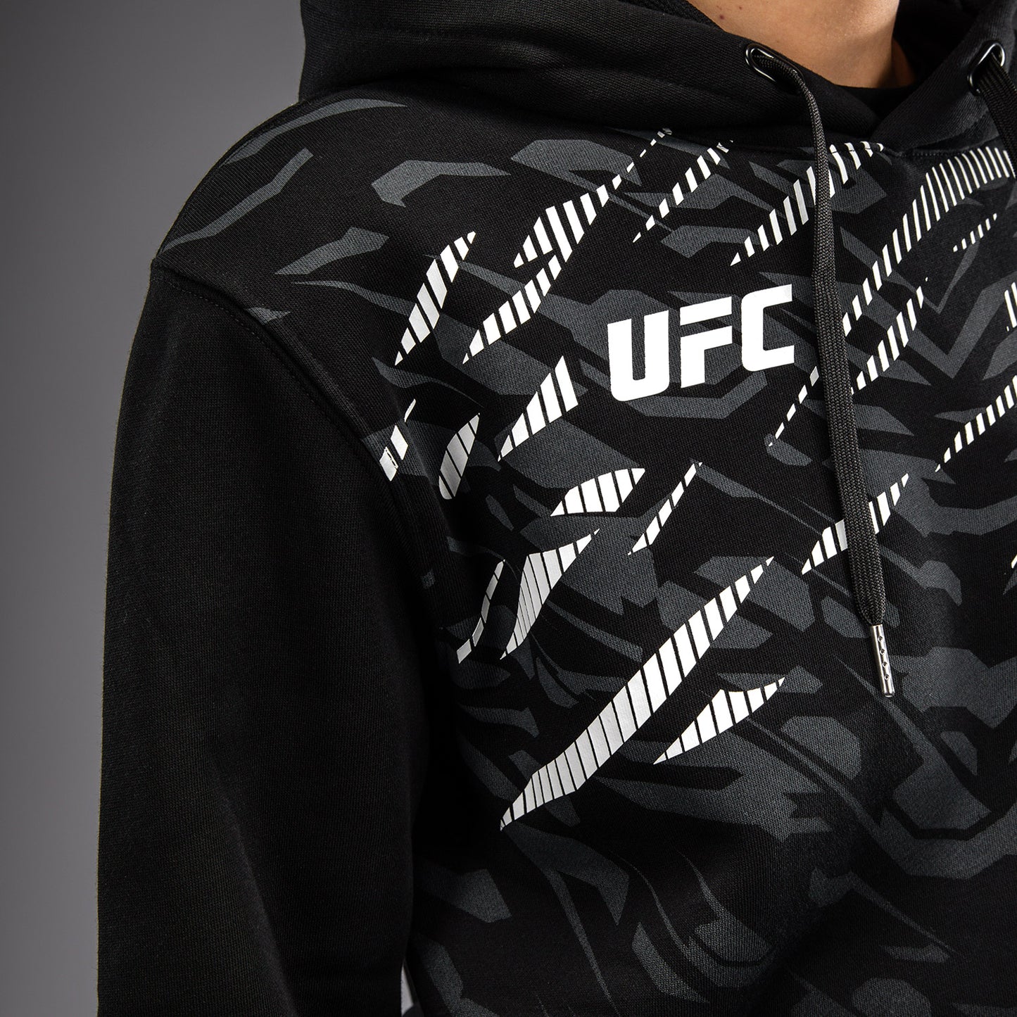 UFC Fusion by Venum Replica Felpa con Cappuccio per Donna - Nero