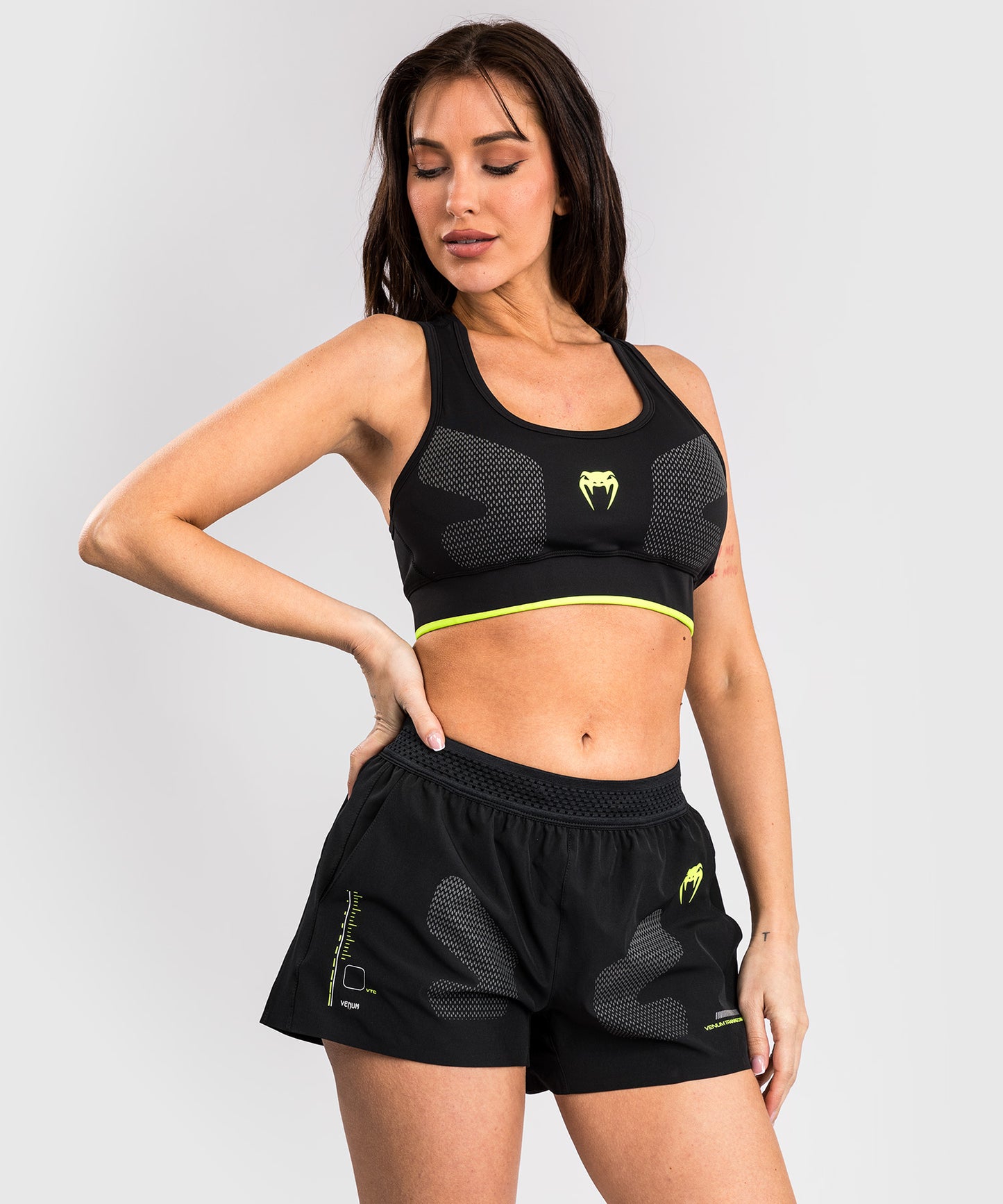 Venum Training Camp 4.0 Reggiseno sportivo - Nero/Verde chiaro