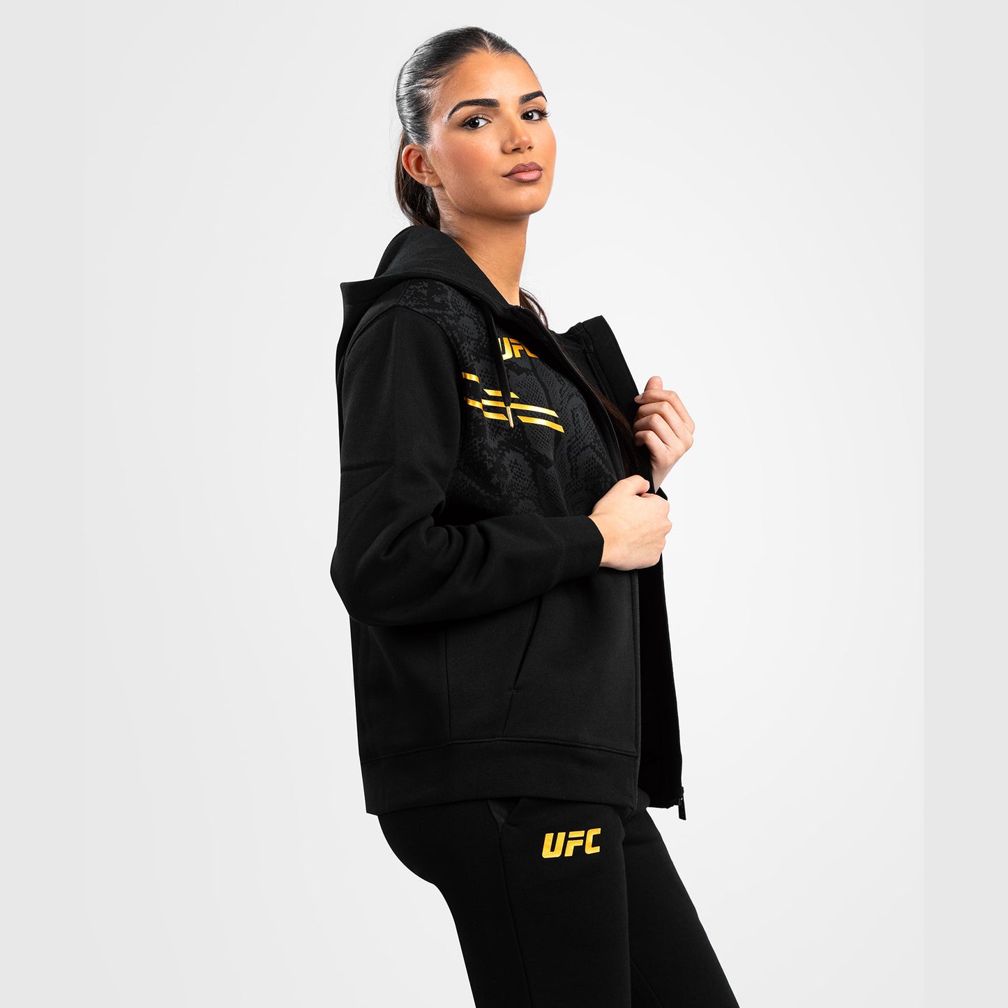 UFC Adrenaline by Venum Replica Felpa con Cappuccio e Zip da Donna - Champion