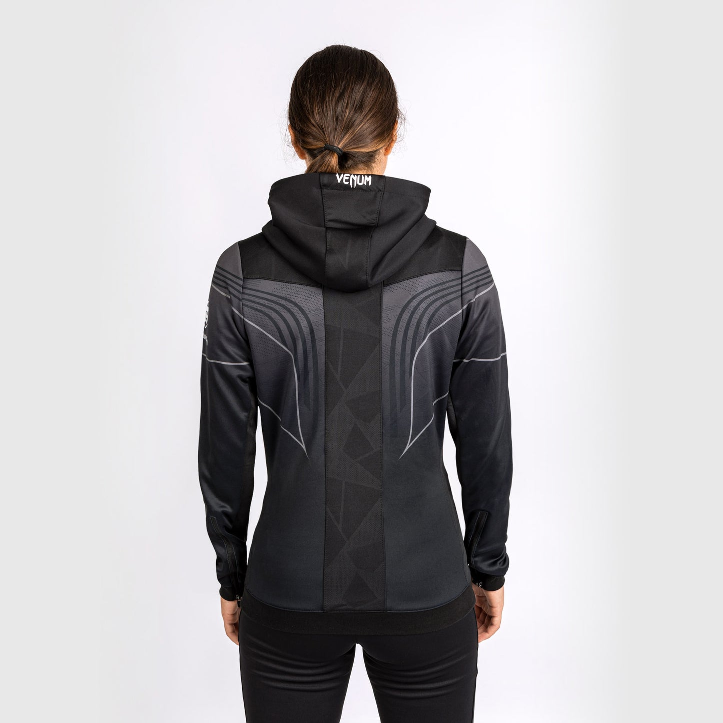 Felpa con cappuccio UFC Venum personalizzata Authentic Fight Night 2.0 Donna - Nero