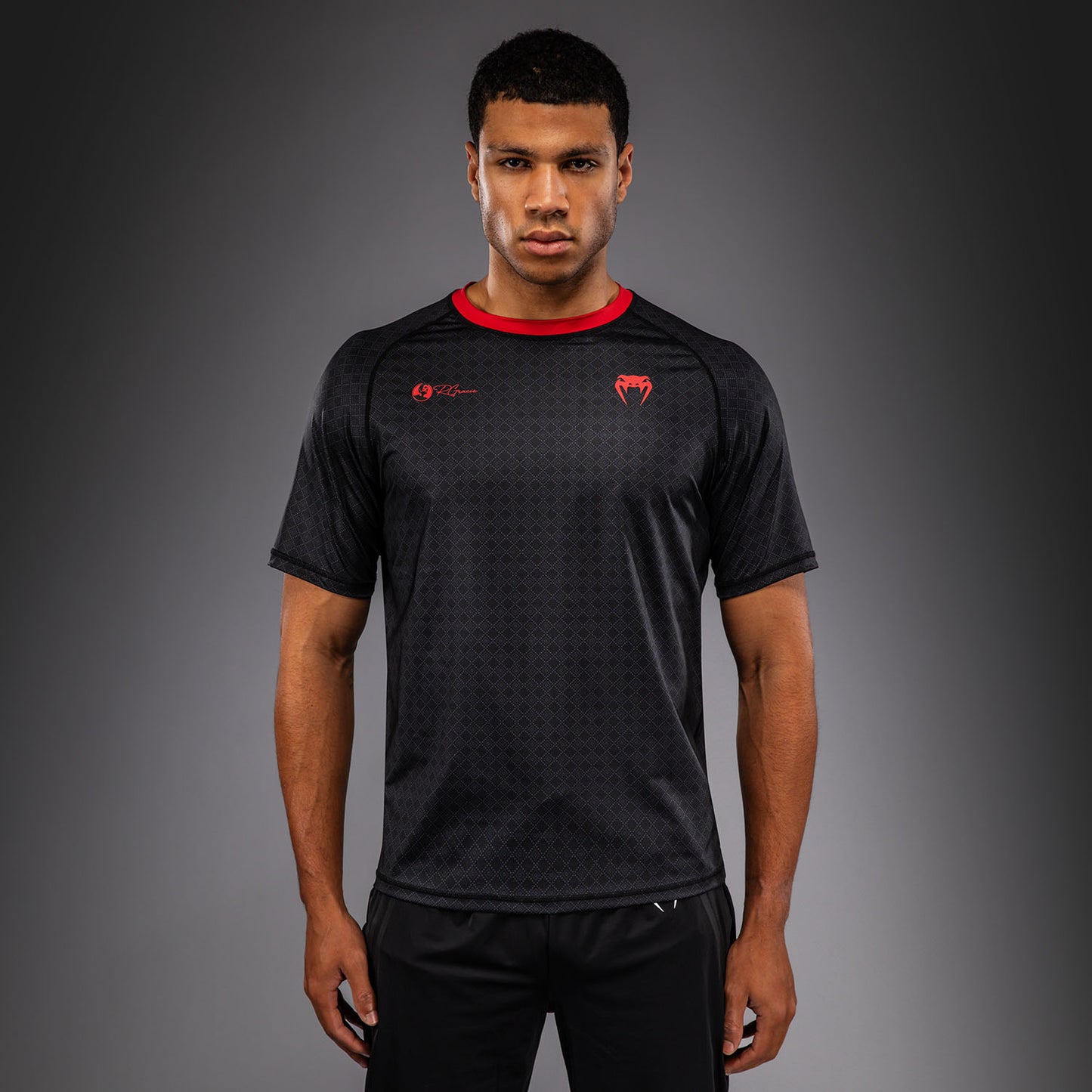 Venum x Roger Gracie Signature Maglietta Dry Tech - Nero/Rosso
