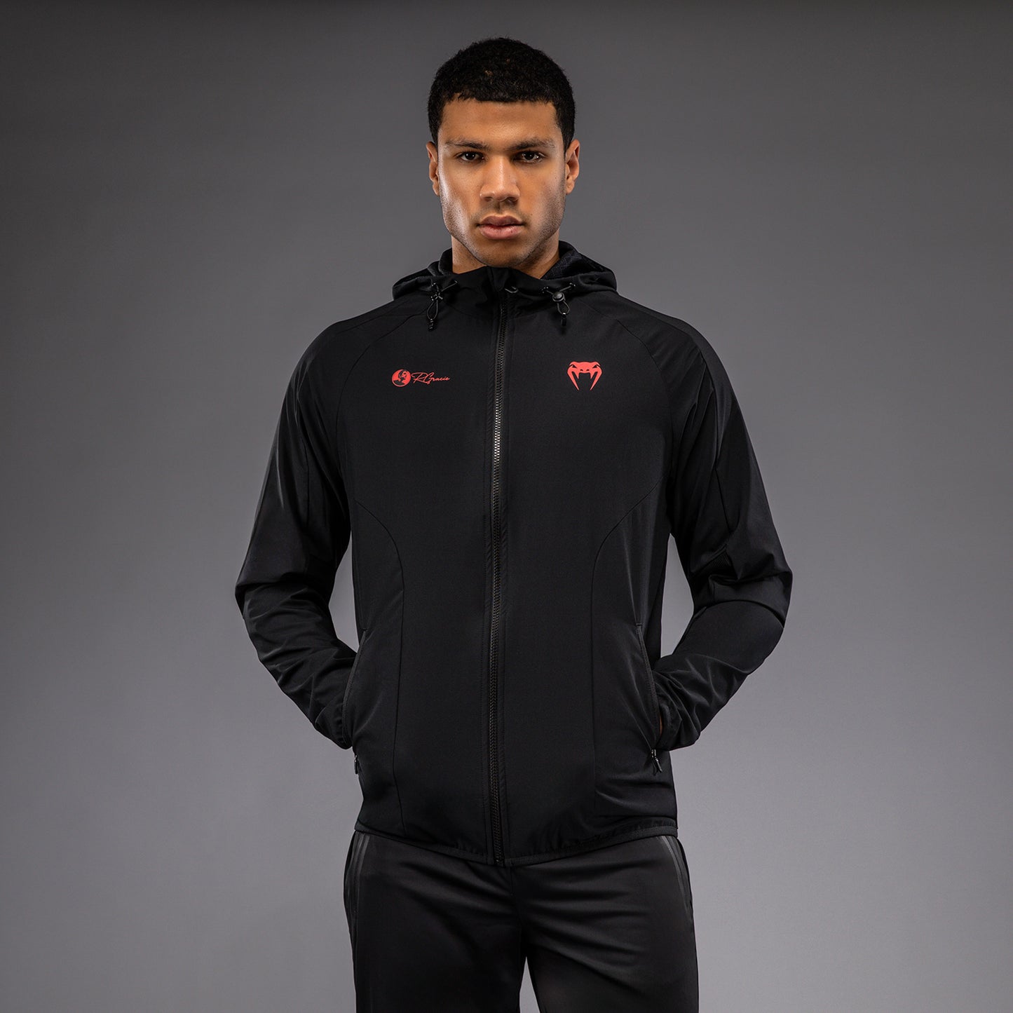 Venum x Roger Gracie Signature Giacca da Allenamento - Nero/Rosso