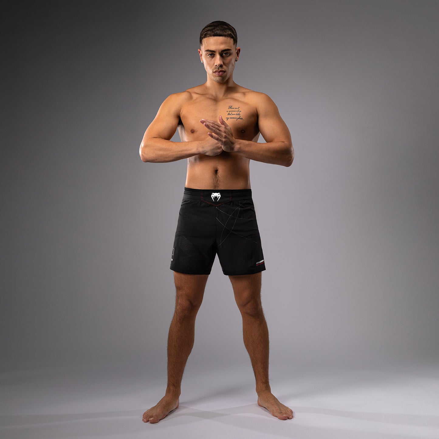 Venum Tactical XT Pantaloncini da combattimento - Nero/Rosso fuoco