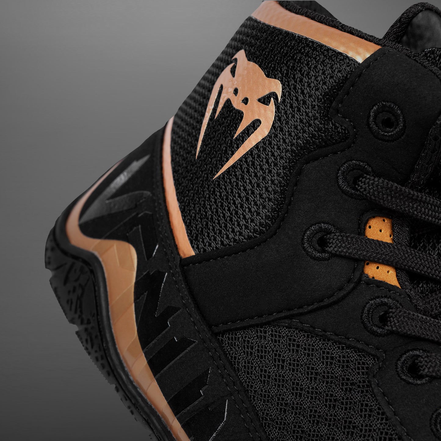 Venum Elite Scarpe da wrestling - Nero/Bronzo