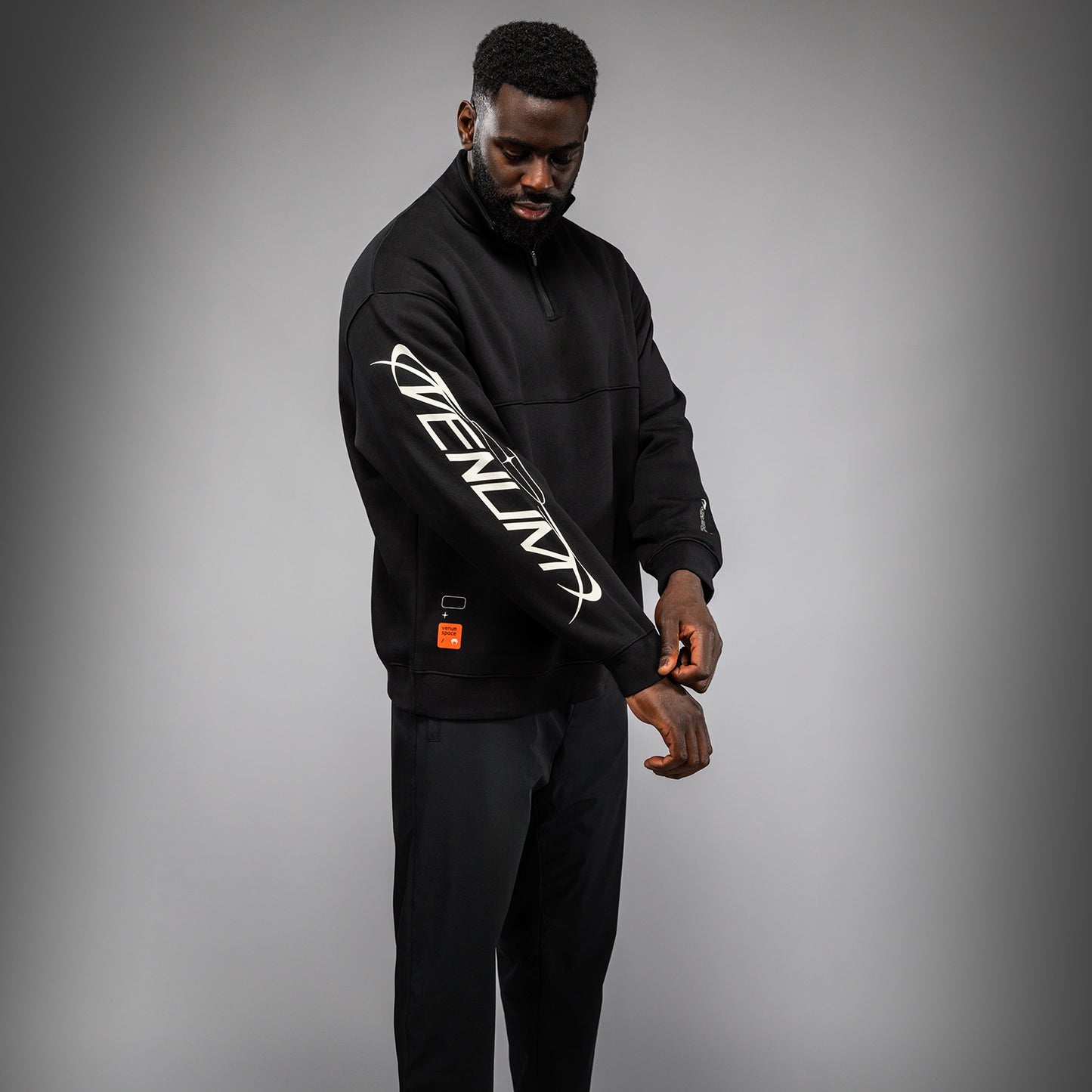 Venum Eclipse Felpa Mezza Zip – Nero/Avorio