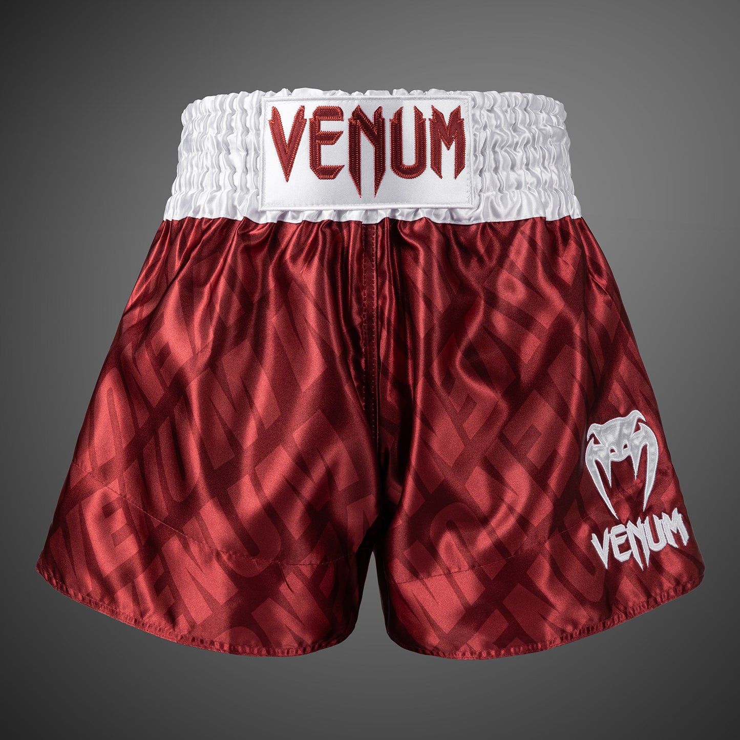 Venum Contender XT Pantaloncini Muay Thai – Rosso Ciliegia/Bianco