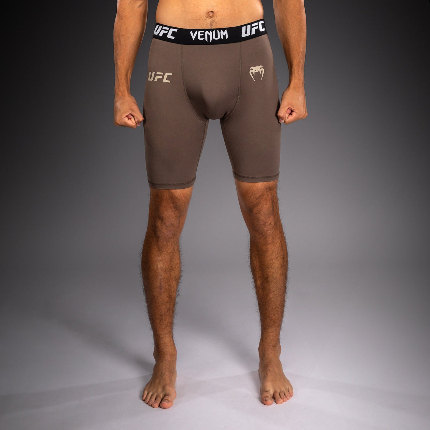 Venum UFC Unity by Venum Authentic Fight Week Pantaloncini a Compressione Tecnici da Uomo - Marrone