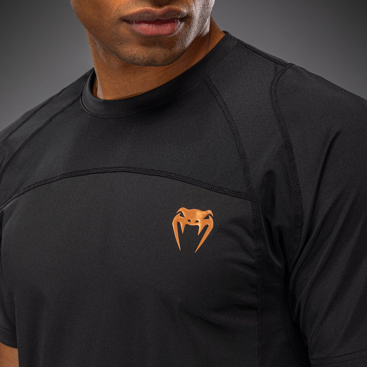 Venum G-Fit Revolution T-shirt Dry Tech - Nero/Rame