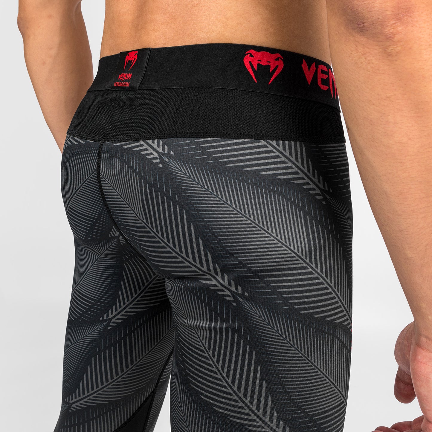 Pantaloni a compressione Venum Phantom - Nero/Rosso