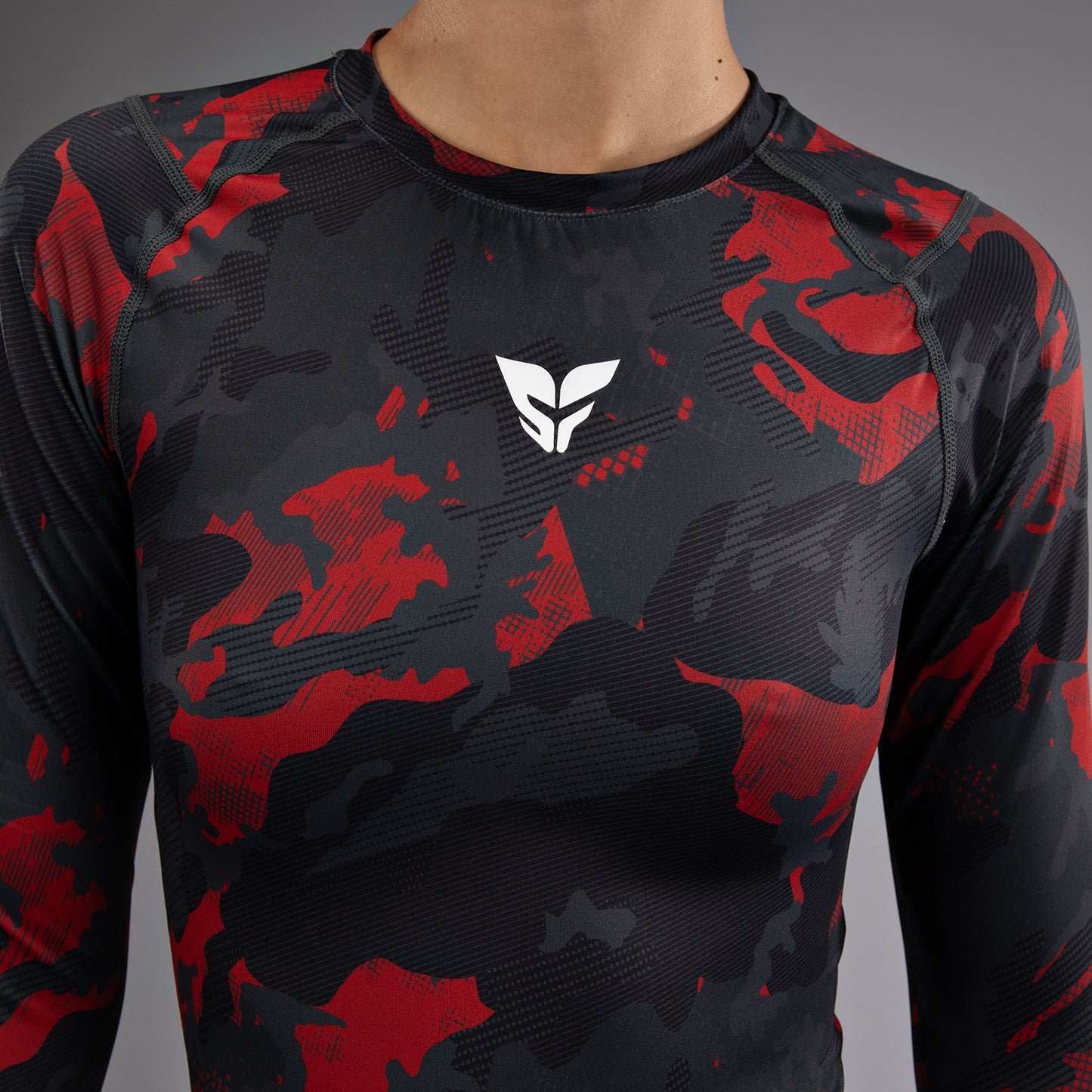 Venum x Sophia Rose  Donna Maglia a Maniche Lunghe Rashguard - Urban Red Camo