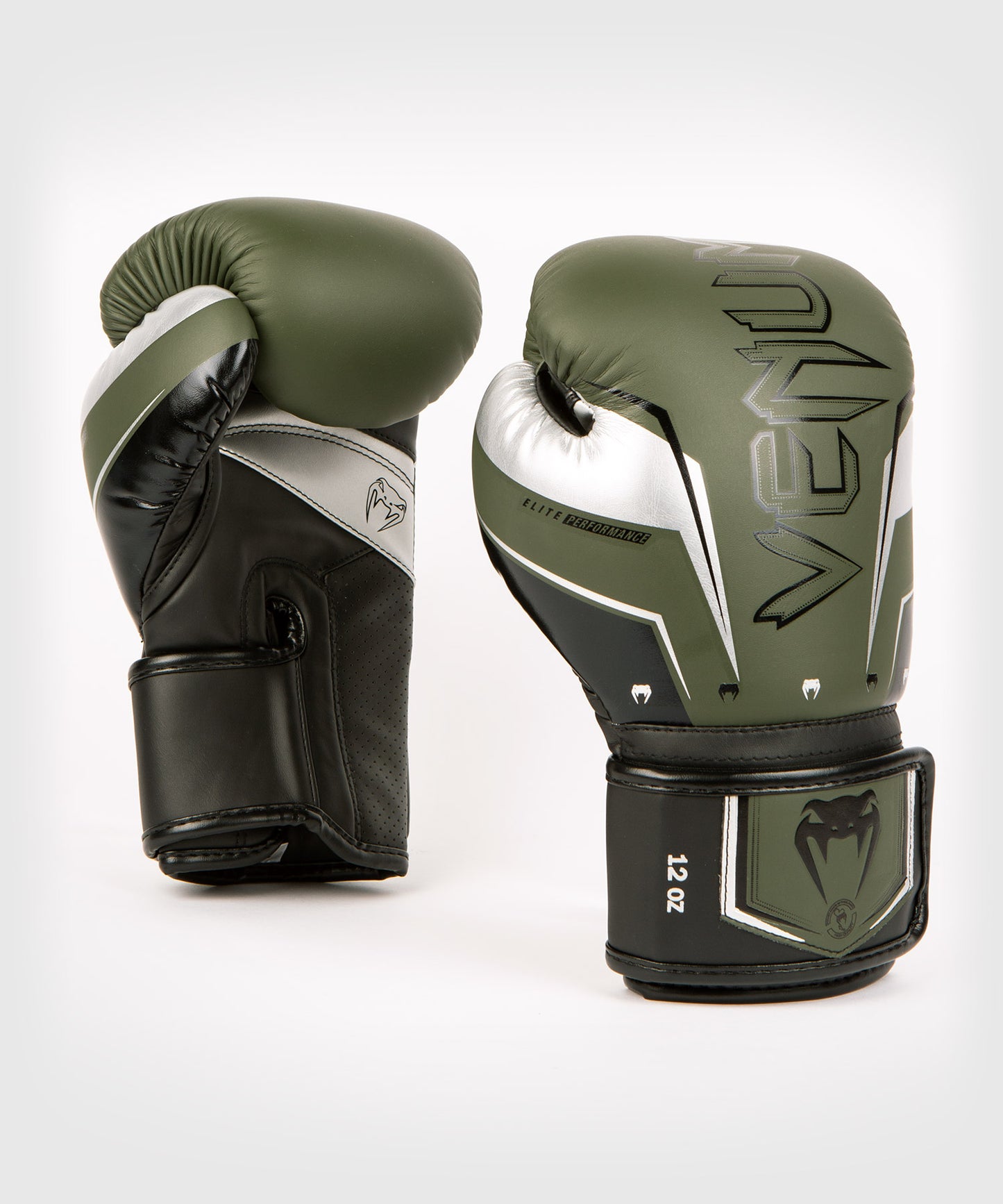 Guantoni da boxe Venum Elite Evo - Kaki/Argento