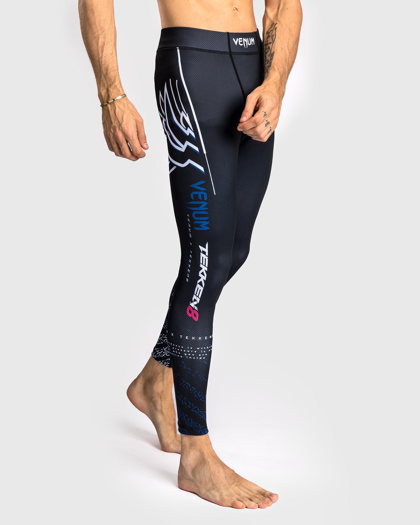 Venum x TEKKEN 8 - Jin Kazama Spats - Blu/Nero/Bianco