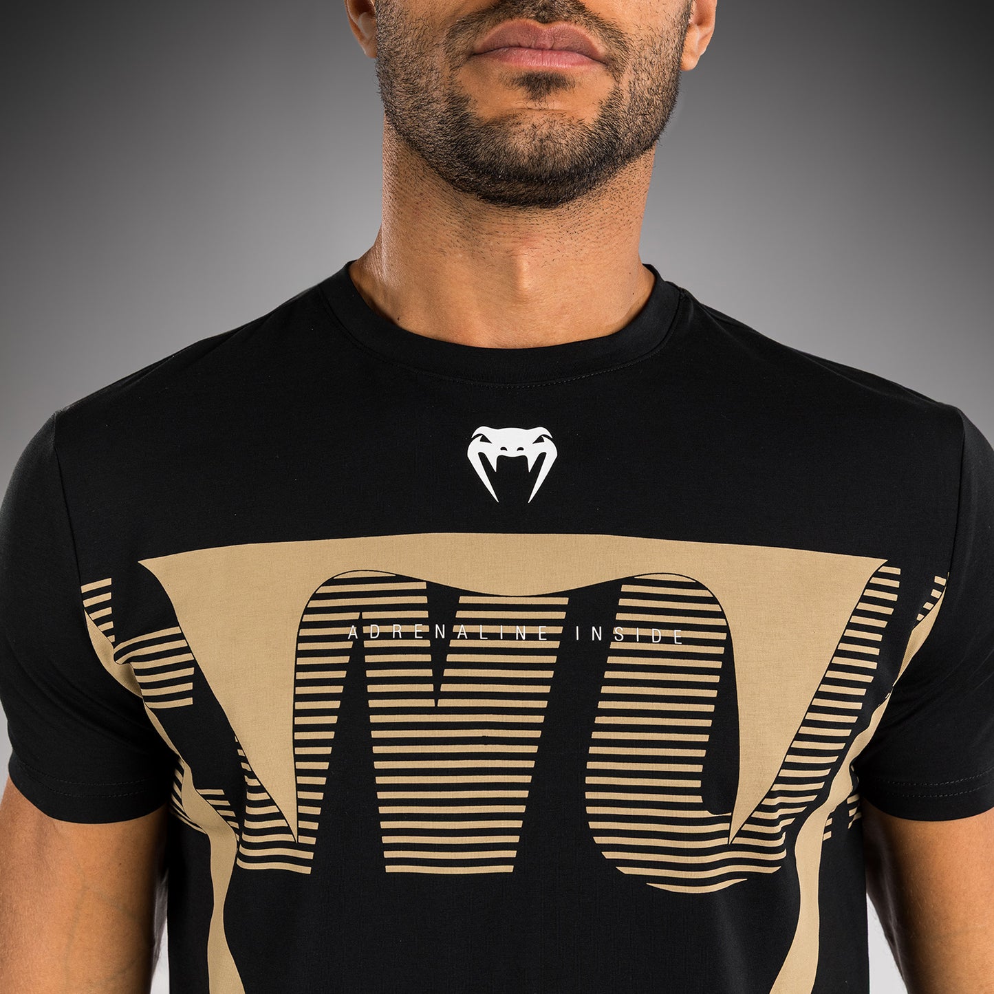 Venum Adrenaline T-Shirt – Nero/Sabbia