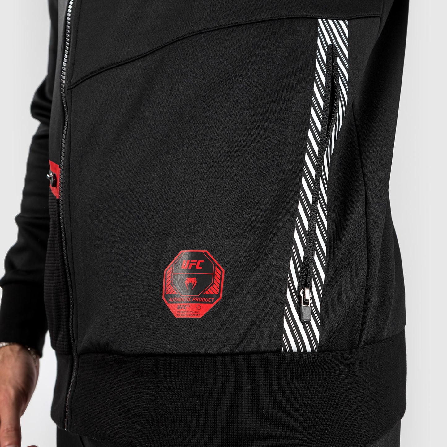 UFC Adrenaline by Venum Fight Week Felpa con cappuccio e zip da Uomo - Nero