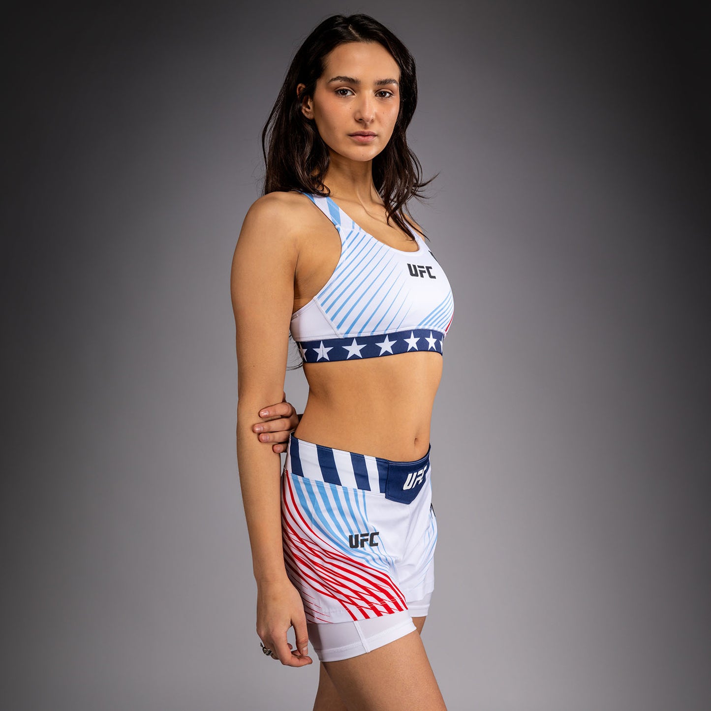 Official UFC Freedom 250 by Venum Authentic Fight Night Reggiseno sportivo da donna - Bianco