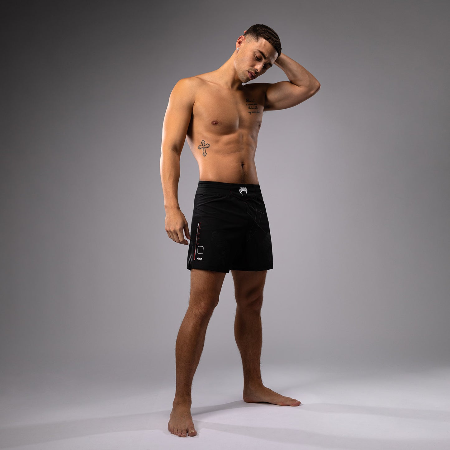 Venum Tactical XT Pantaloncini da combattimento - Nero/Rosso fuoco