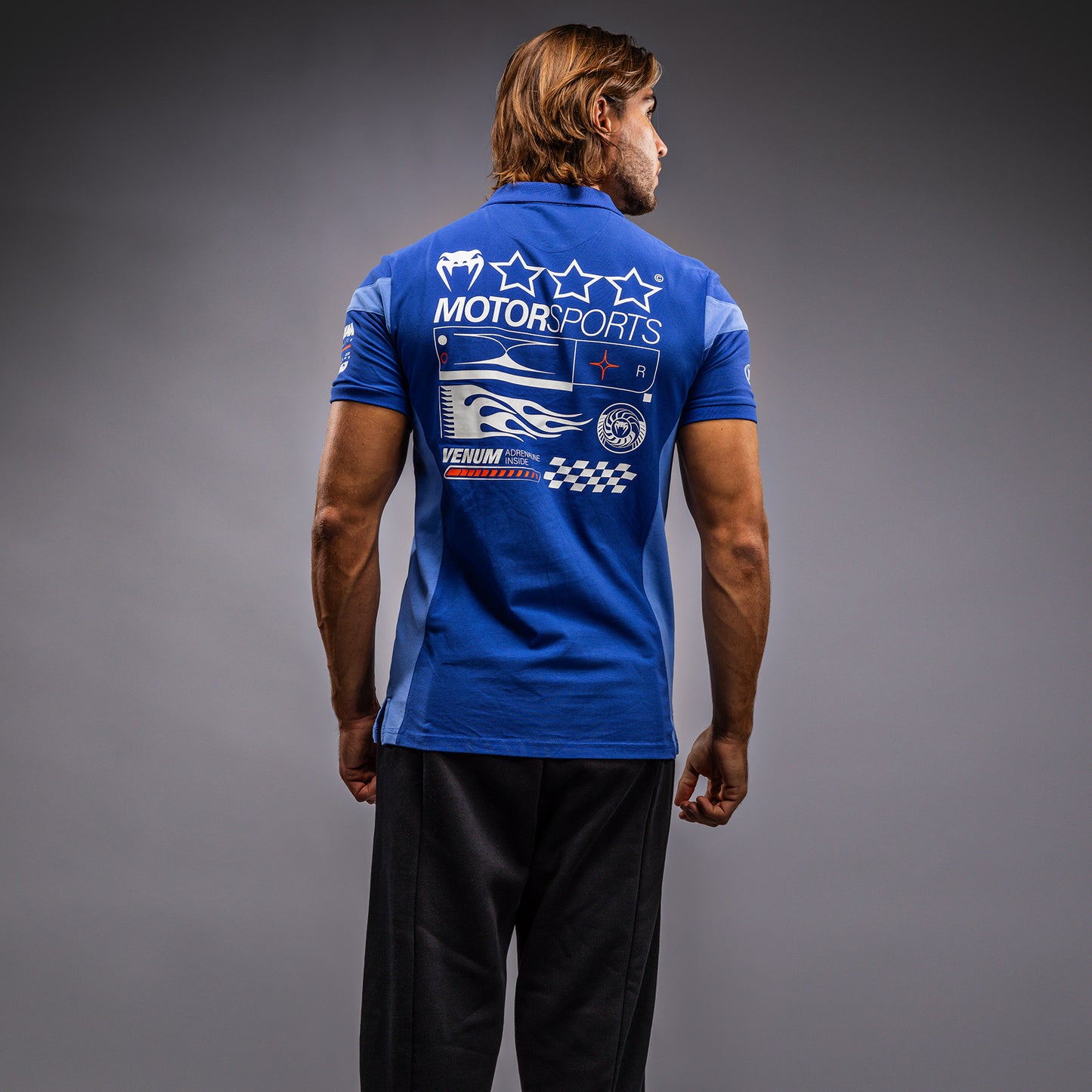Venum Motorsport Polo in Cotone - Blu Royal