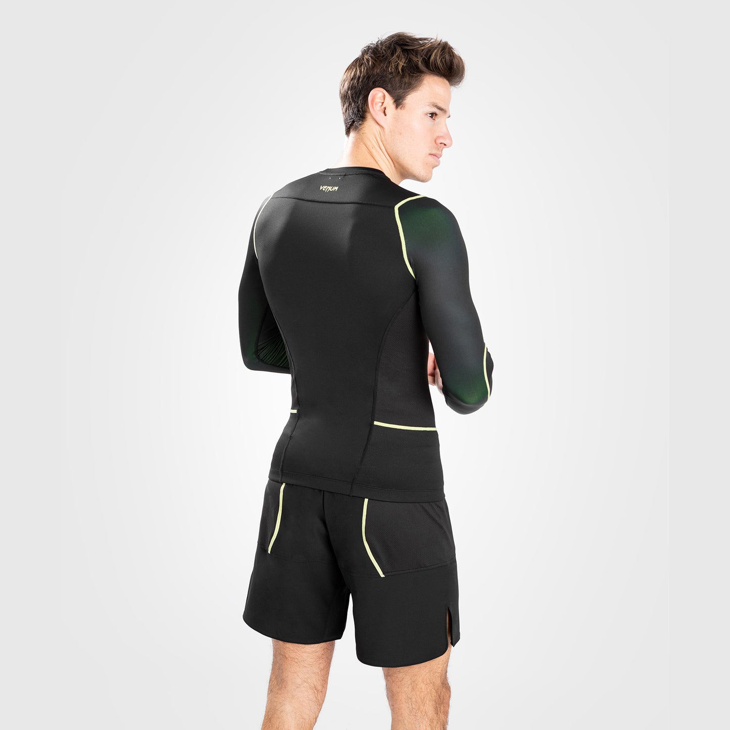Venum Fusion 2.0  Rashguard da uomo - Maniche lunghe - Nero/Giallo