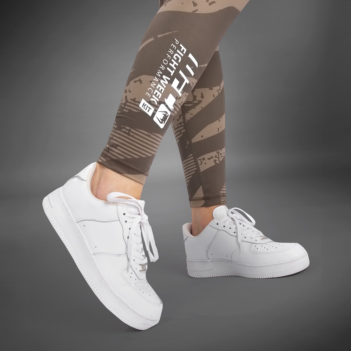 UFC Adrenaline by Venum Fight Week performance Leggings  - Desert Camo