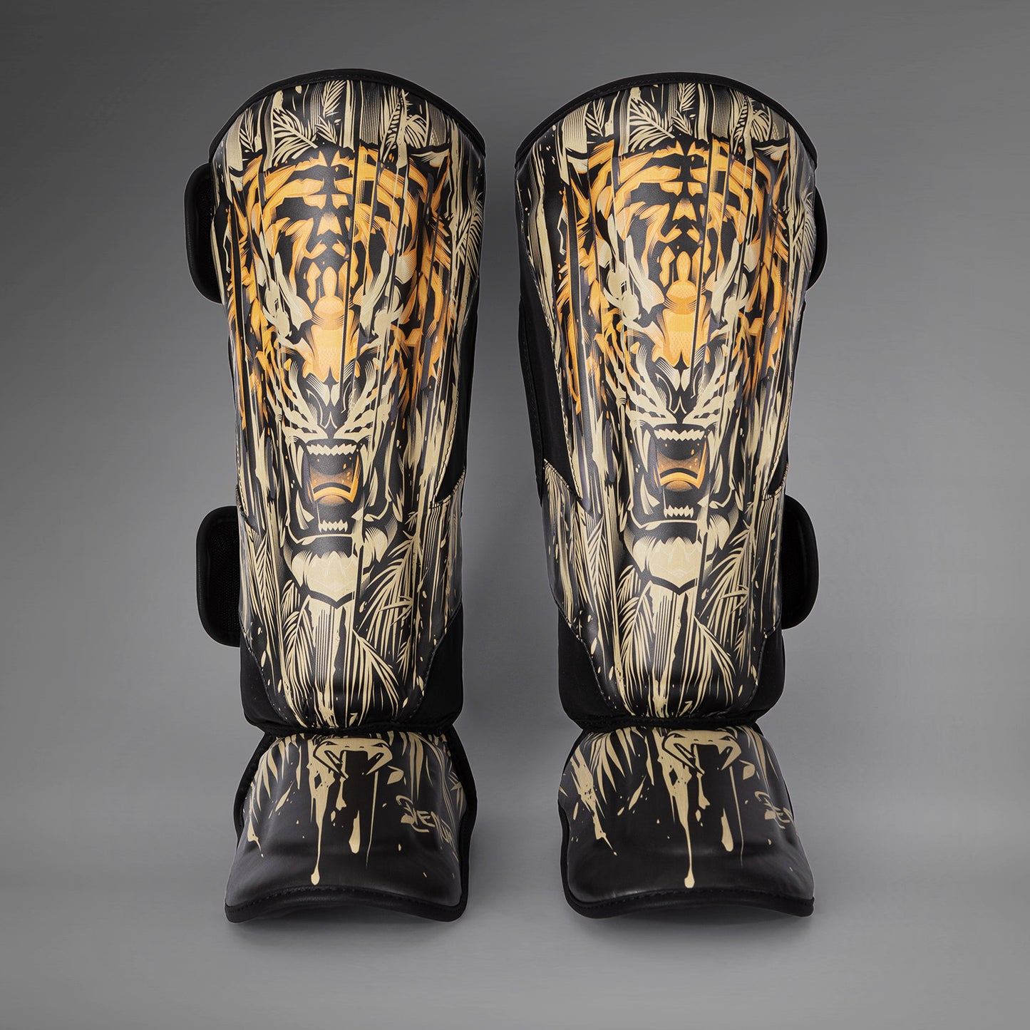 Venum Tiger Parastinchi - Nero/Arancione Neon