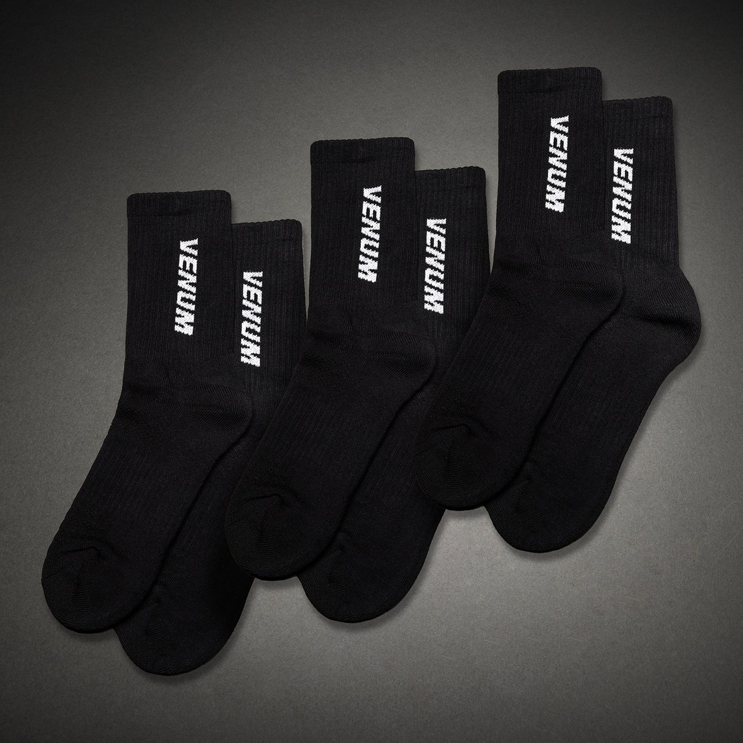 Venum Essential Calze (Set di 3 paia) – Nero/Bianco