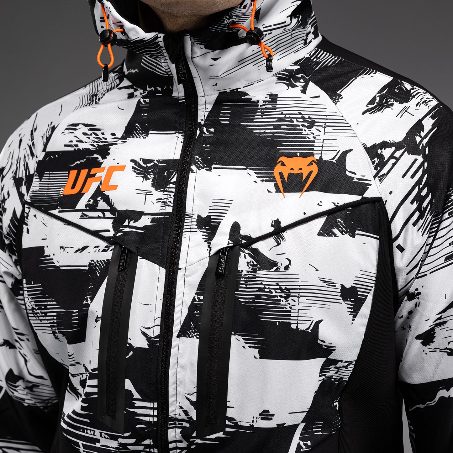 UFC Zenith by Venum Authentic Fight Week Felpa con zip Uomo - Bianco