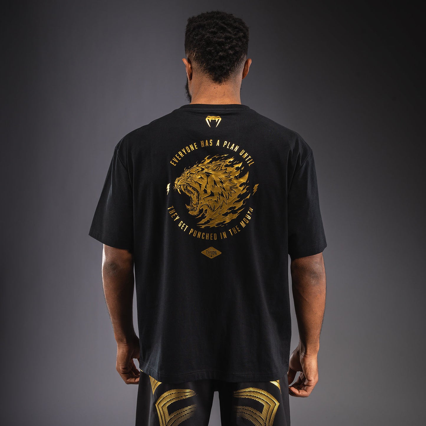 Venum x Mike Tyson Tiger Maglietta - Nero/Oro