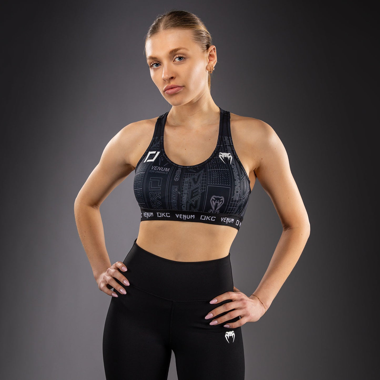 Karate Combat by Venum Reggiseno Sportivo – Nero/Grigio