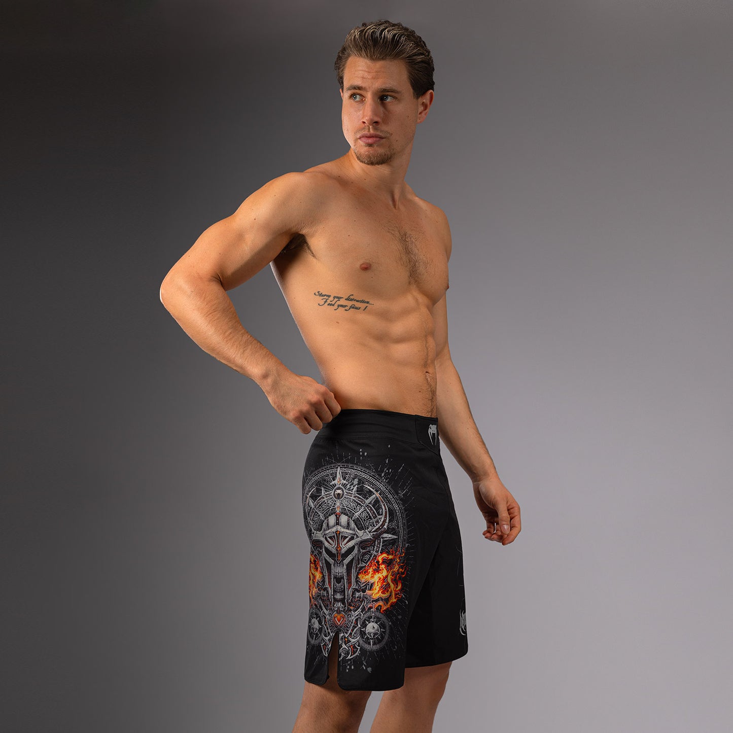 Venum Gladiator 5.0 Pantaloncini da combattimento Uomo - Nero/Argento