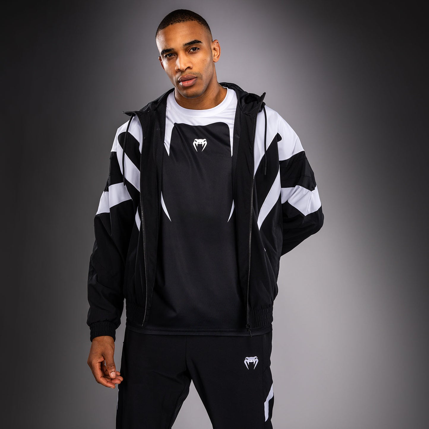 Venum Attack 90 Giacca da tuta – Bianco/Nero
