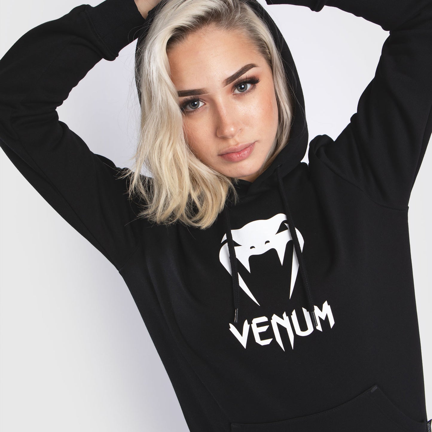Felpa con cappuccio Venum Classic - Donna - Nero