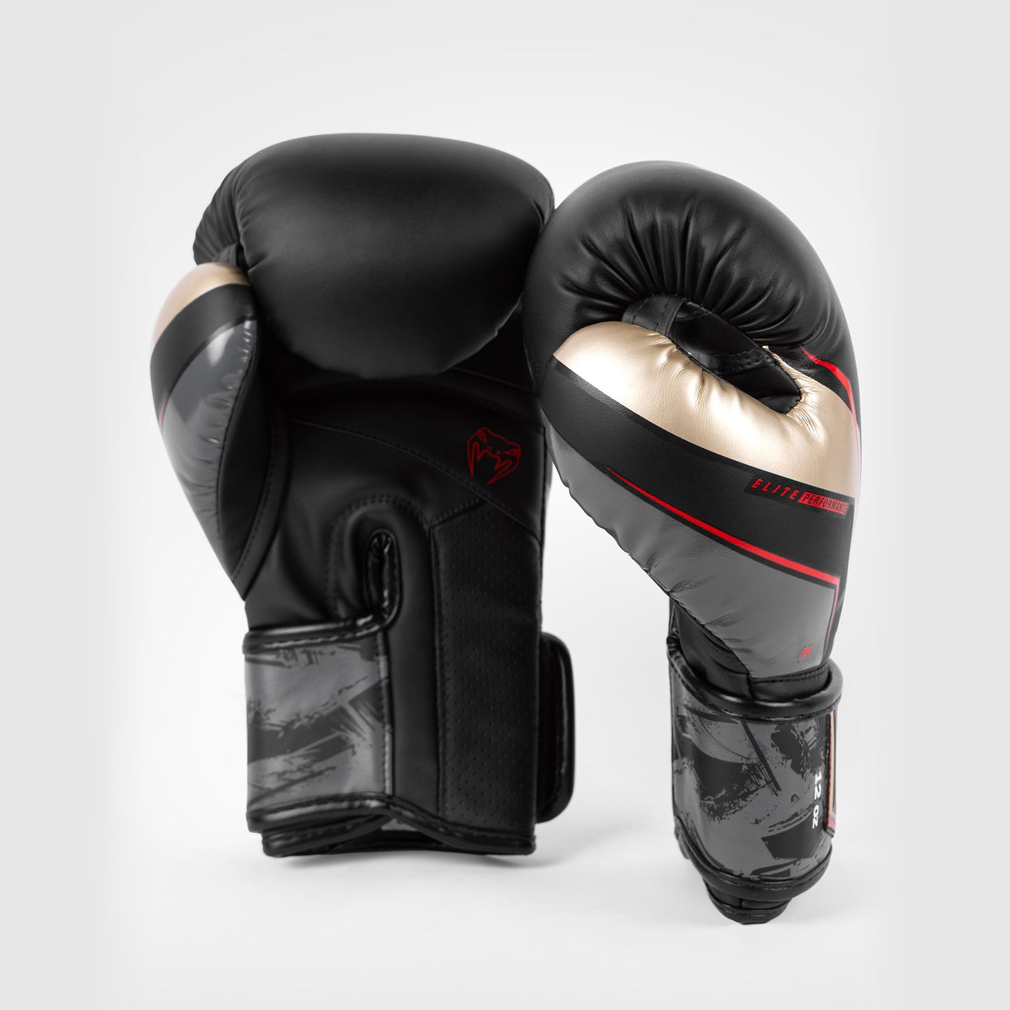 Venum Elite Evo Guanti da Boxe - Nero/Oro/Rosso