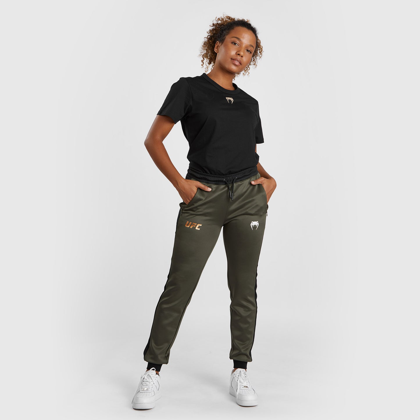 UFC Adrenaline by Venum Fight Week Pantaloni da jogging performanti da Donna - Khaki/Bronzo