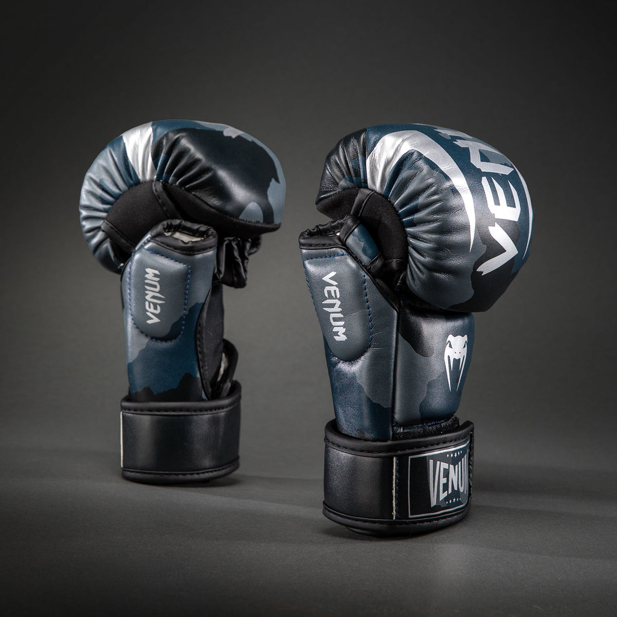 Venum Elite Guanti da Sparring - Blu Navy Scuro/Blu
