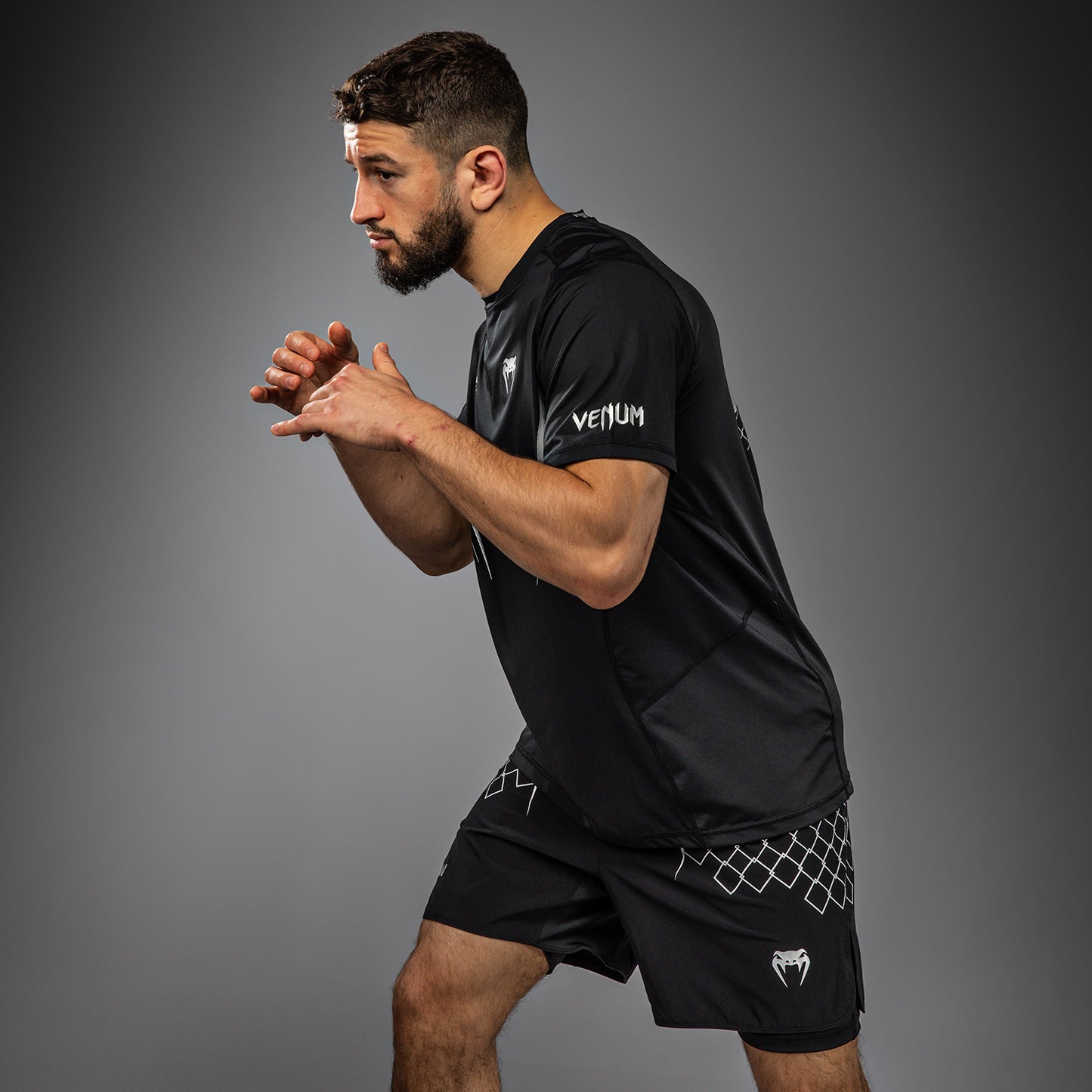 Venum x WOW FC T-Shirt Dry-Tech - Nero/Grigio Argento