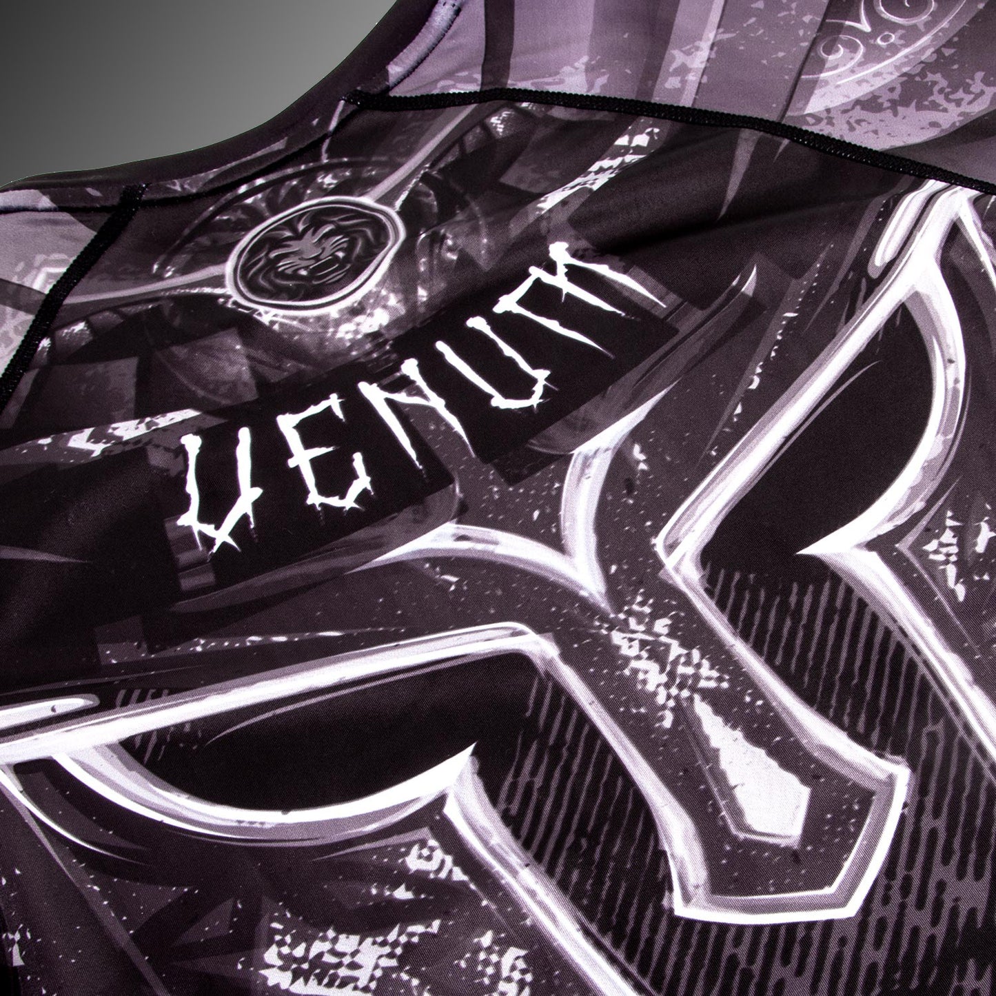 Venum Gladiator 3.0 Rashguard a maniche corte - Nera/Bianco