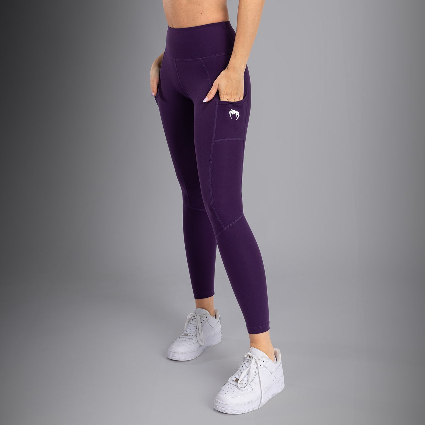 Venum Essential Performance Leggings da Donna - Viola Scuro