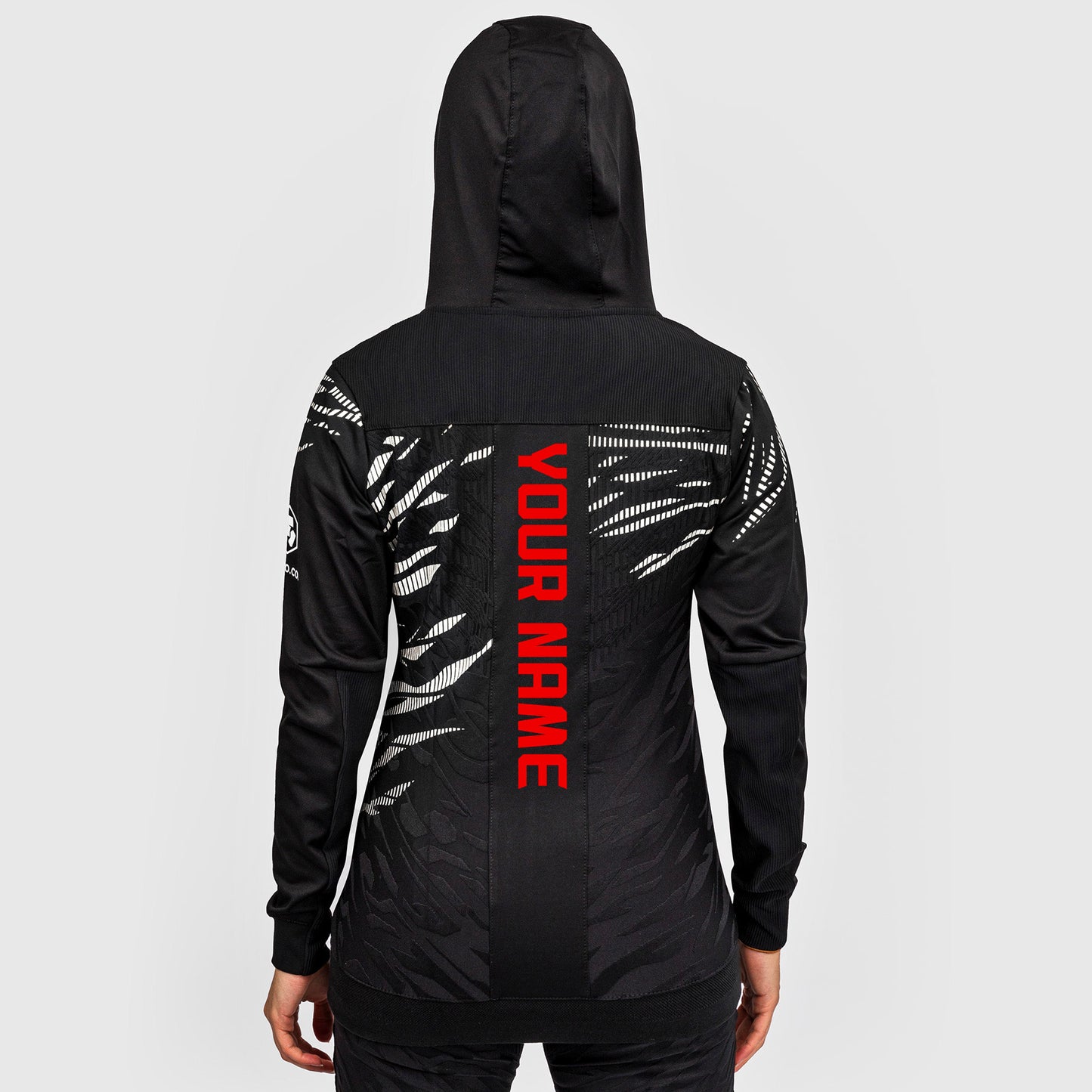 UFC Fusion by Venum Personalizzati Authentic Fight Night Felpa con Cappuccio per Donna - Nero