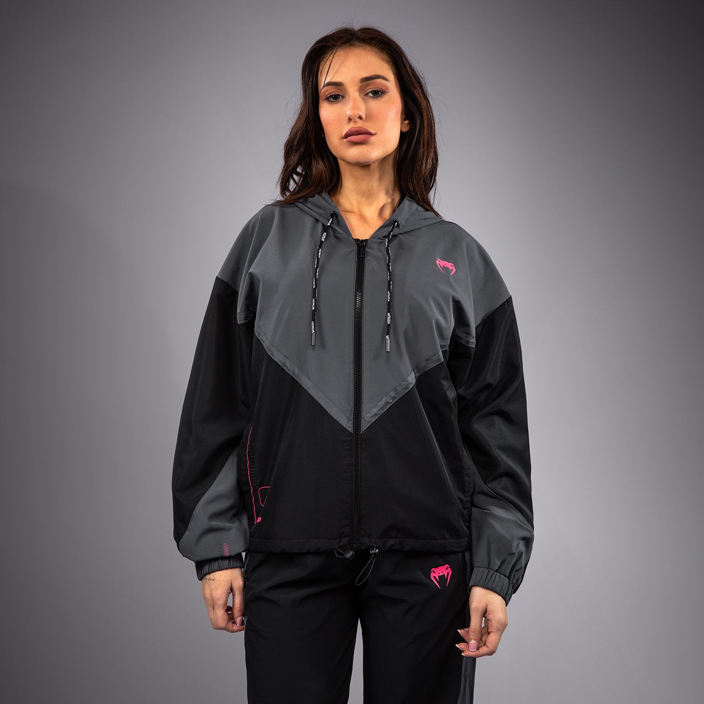 Venum Tactical XT Giacca da ginnastica da donna - Nero/Grigio Tempesta