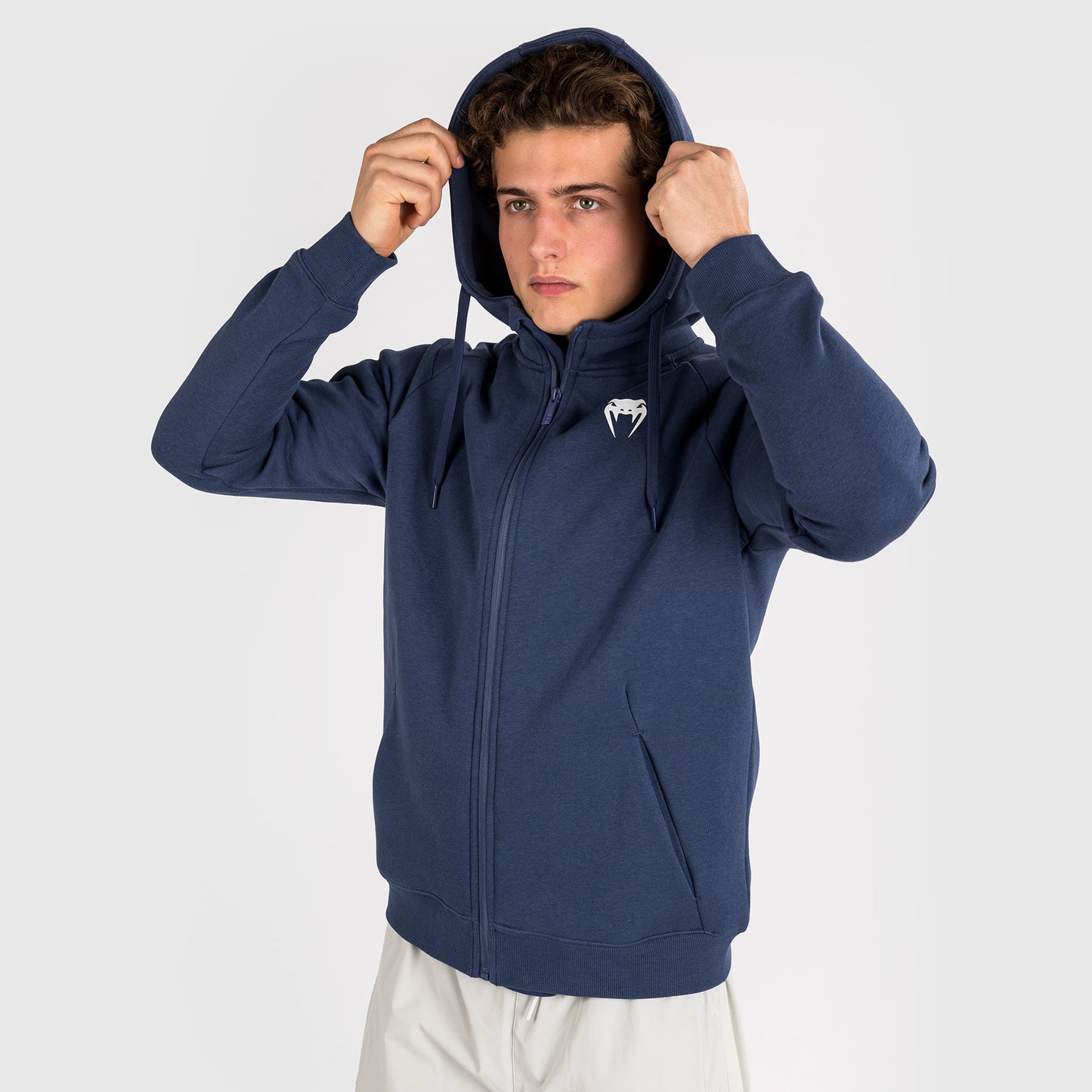 Venum Strikeland Felpa con cappuccio e zip intera - Blu navy