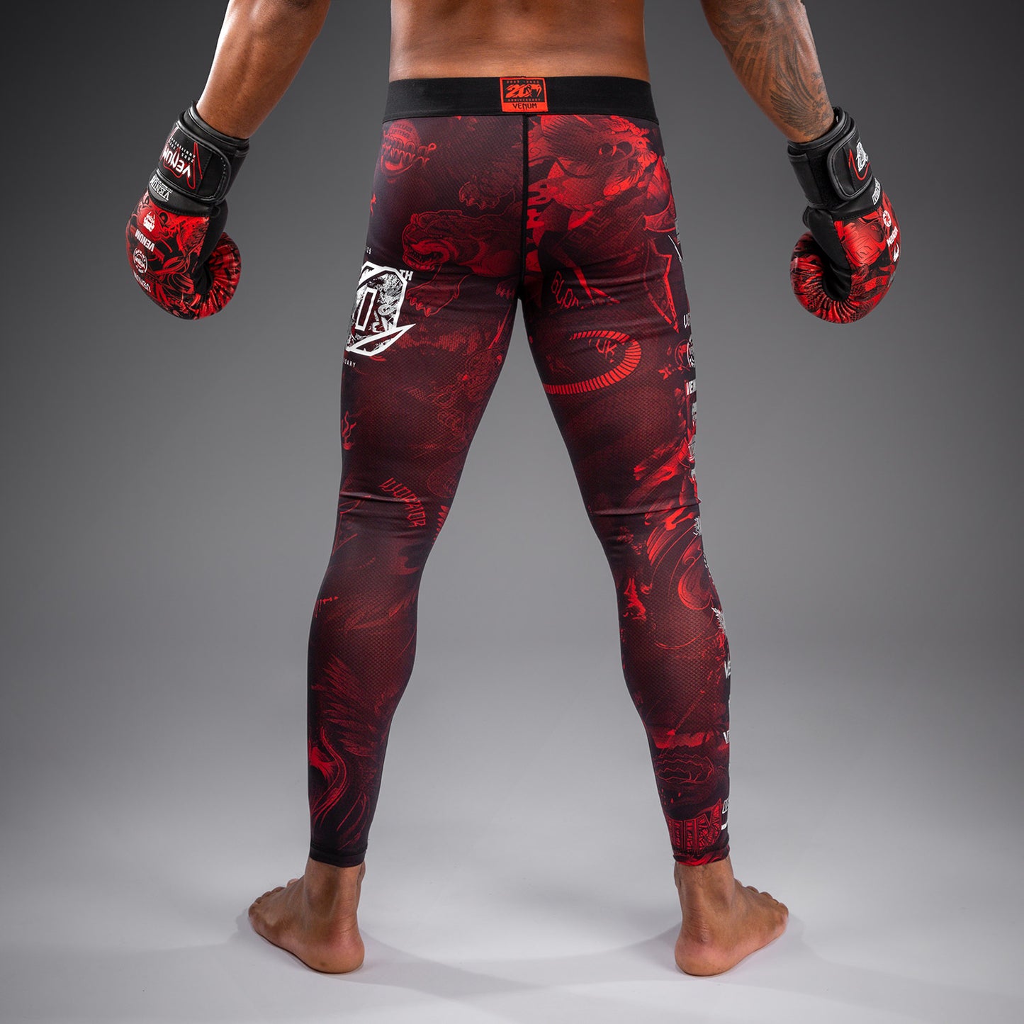 Venum 20th Anniversary Spats - Nero/Rosso