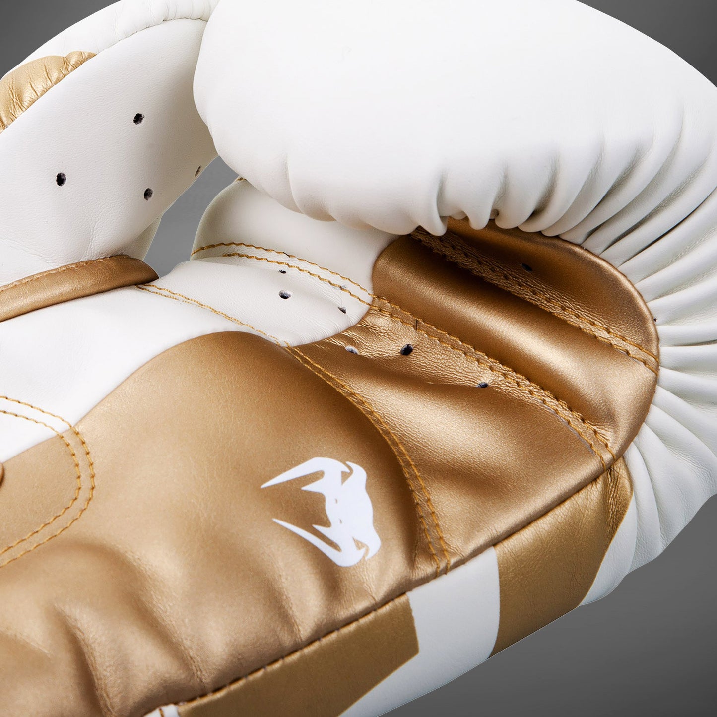 Guantoni da boxe Venum Elite - Bianchi/Oro