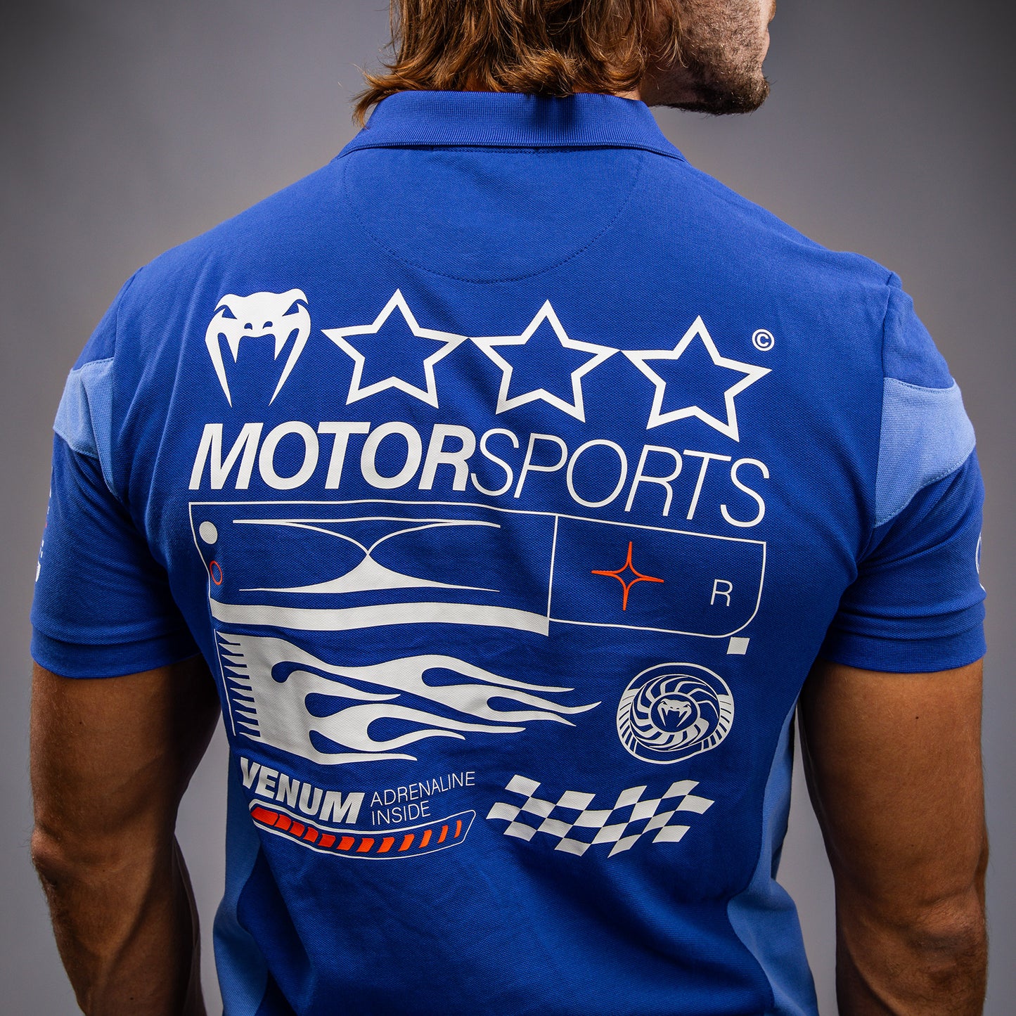 Venum Motorsport Polo in Cotone - Blu Royal