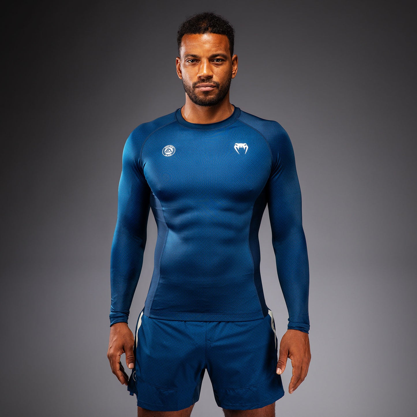 Venum x Roger Gracie Academy Rashguard a Maniche Lunghe - Blu