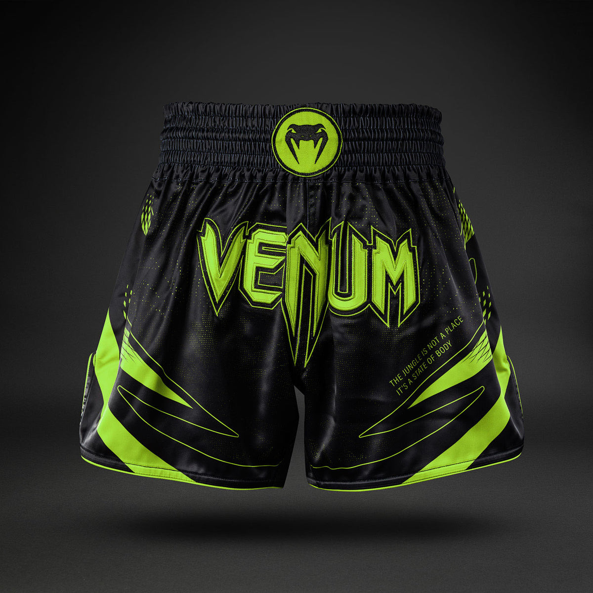 Venum Amazonia Reborn Pantaloncini da Muay Thai - Nero/Verde