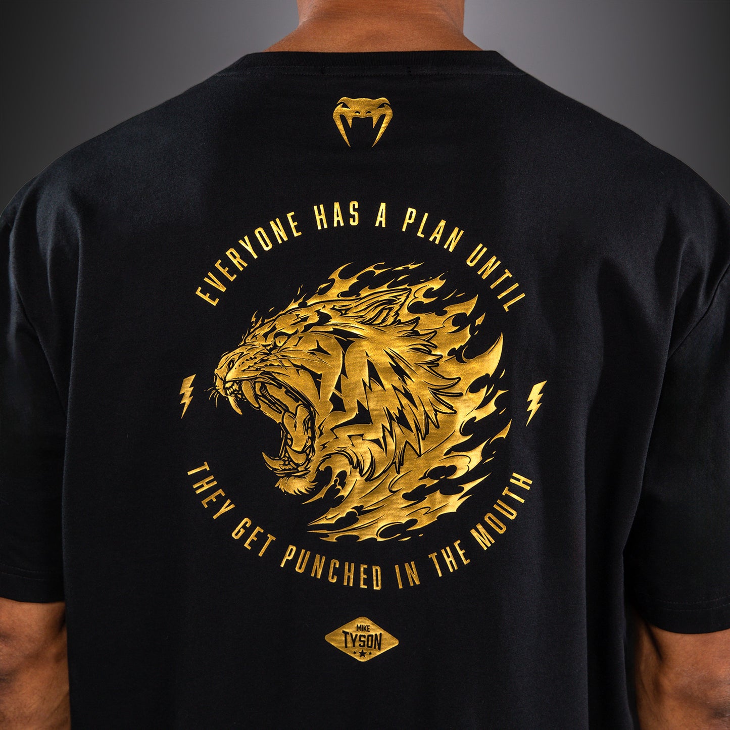 Venum x Mike Tyson Tiger Maglietta - Nero/Oro